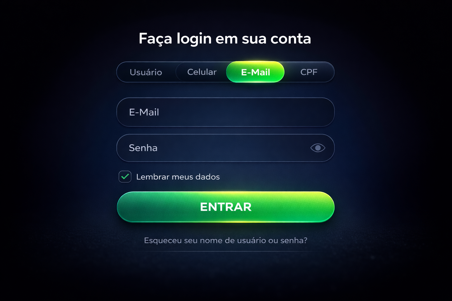 Como Criar uma Conta