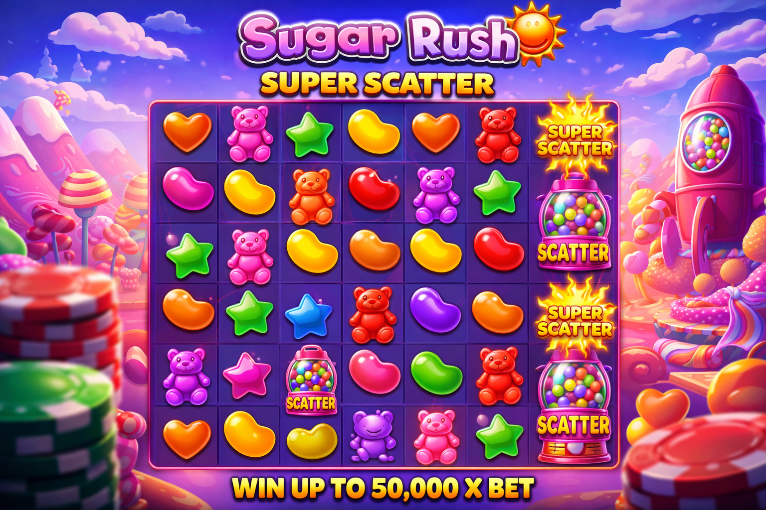 Sugar Rush Super Scatter da Pragmatic Play